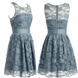Gray Lace Dress